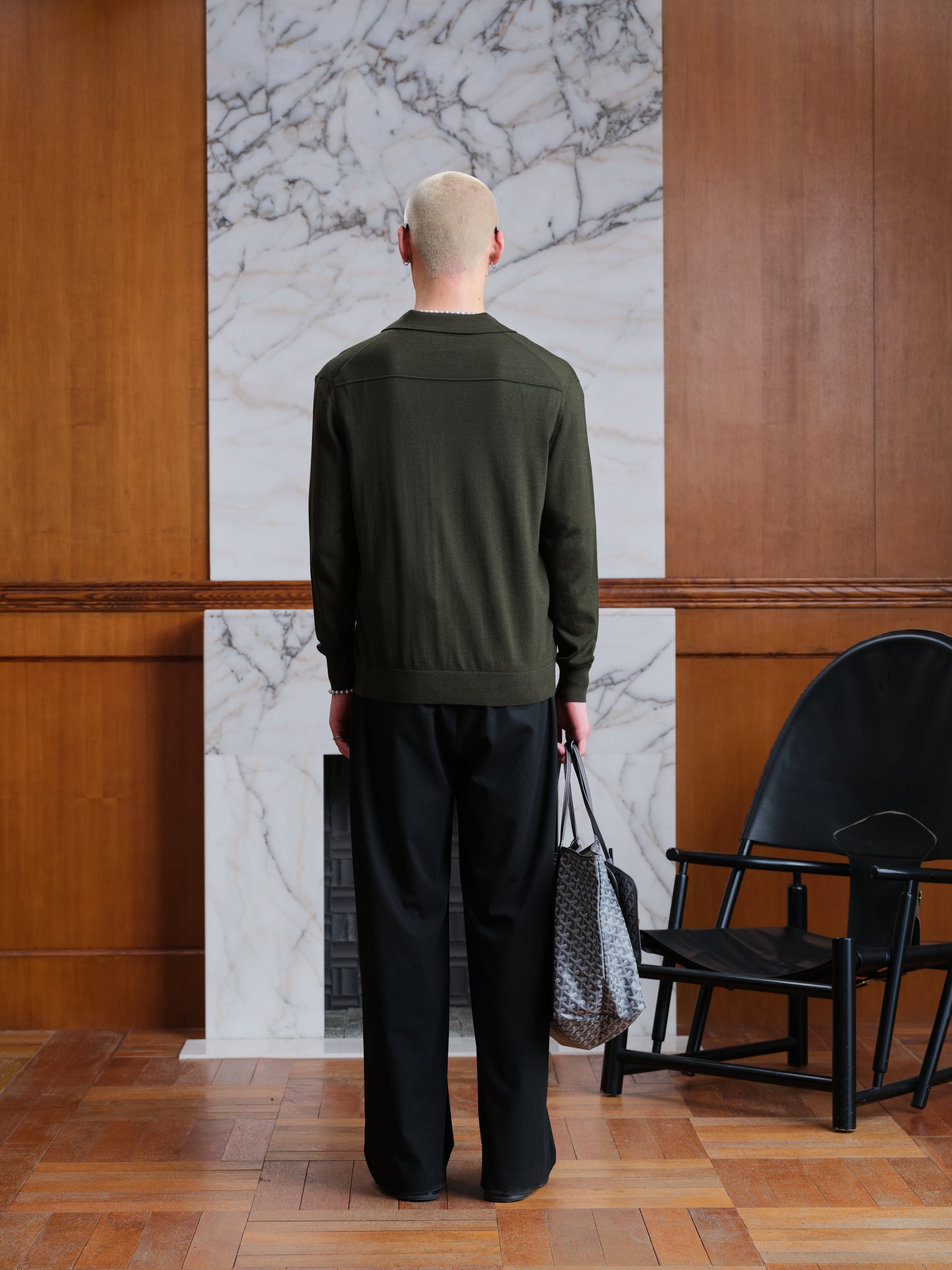 Hidden Button Down Sweater-7