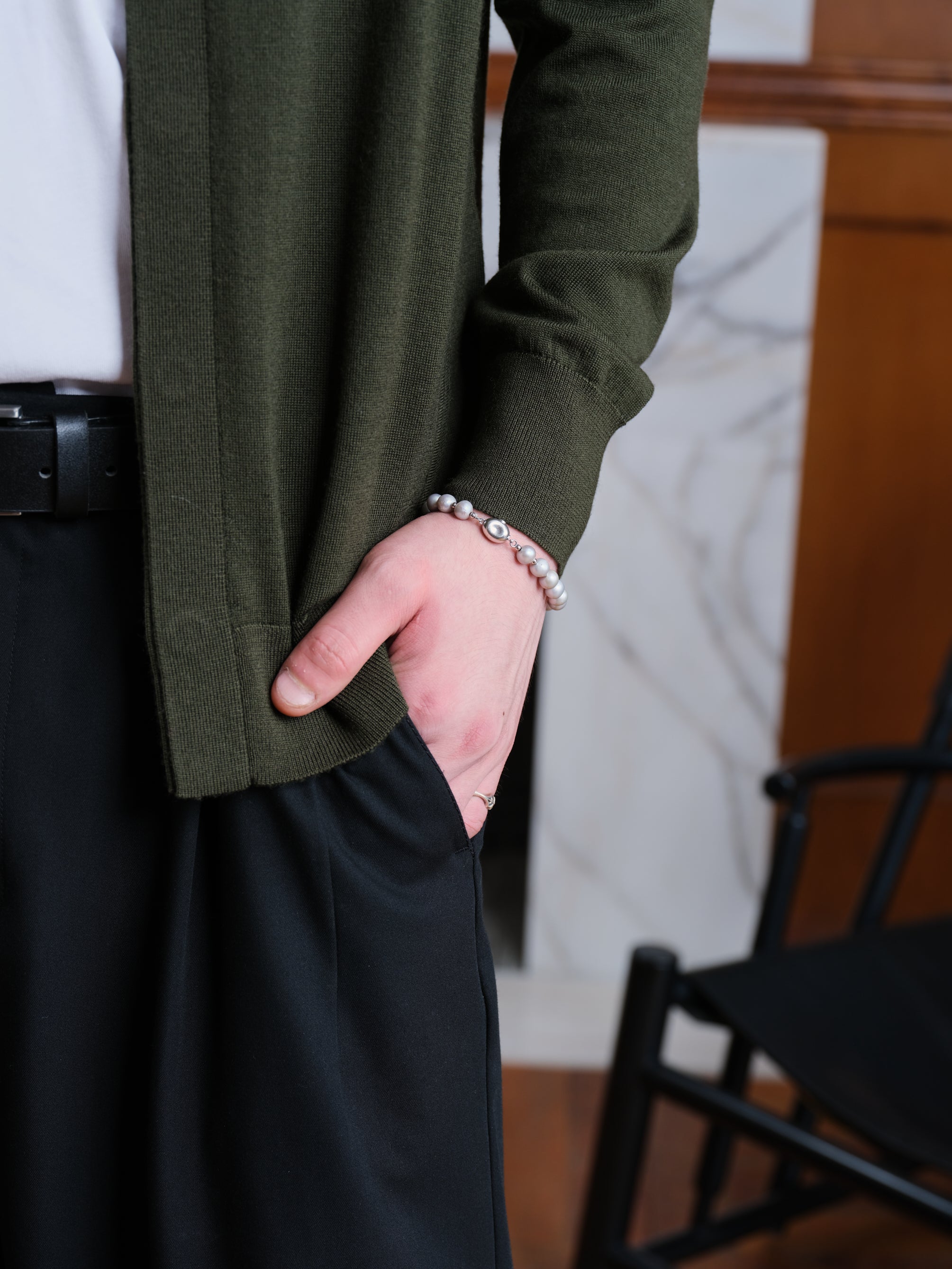 Hidden Button Down Sweater-6