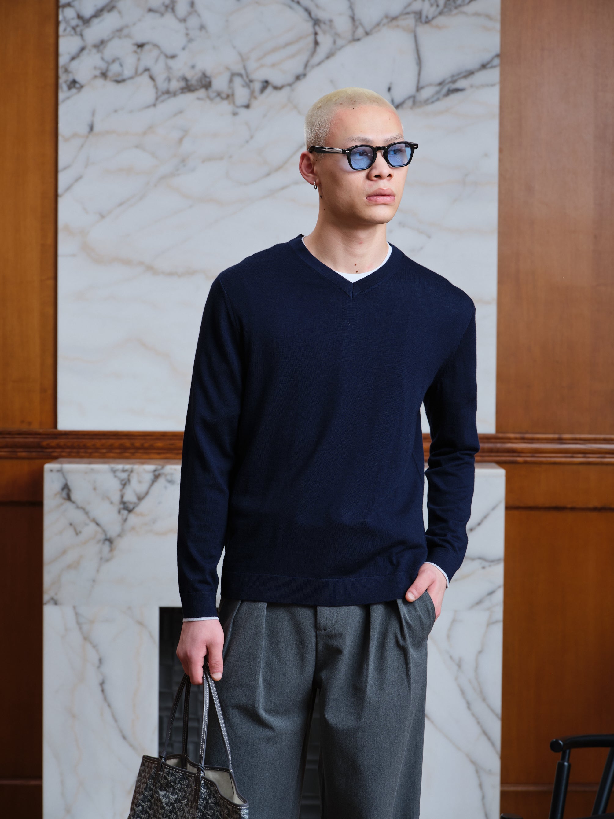 V-neck Sweater-4