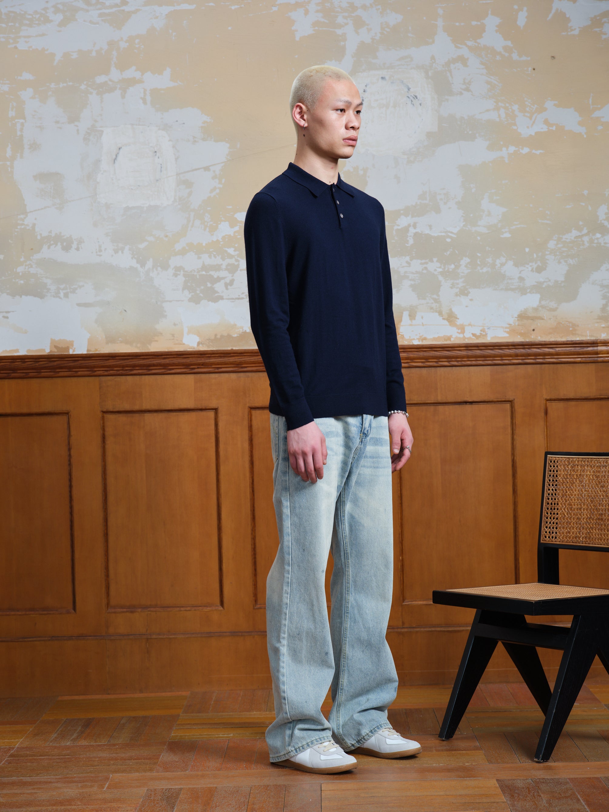 Merino Long Sleeve Polo-4