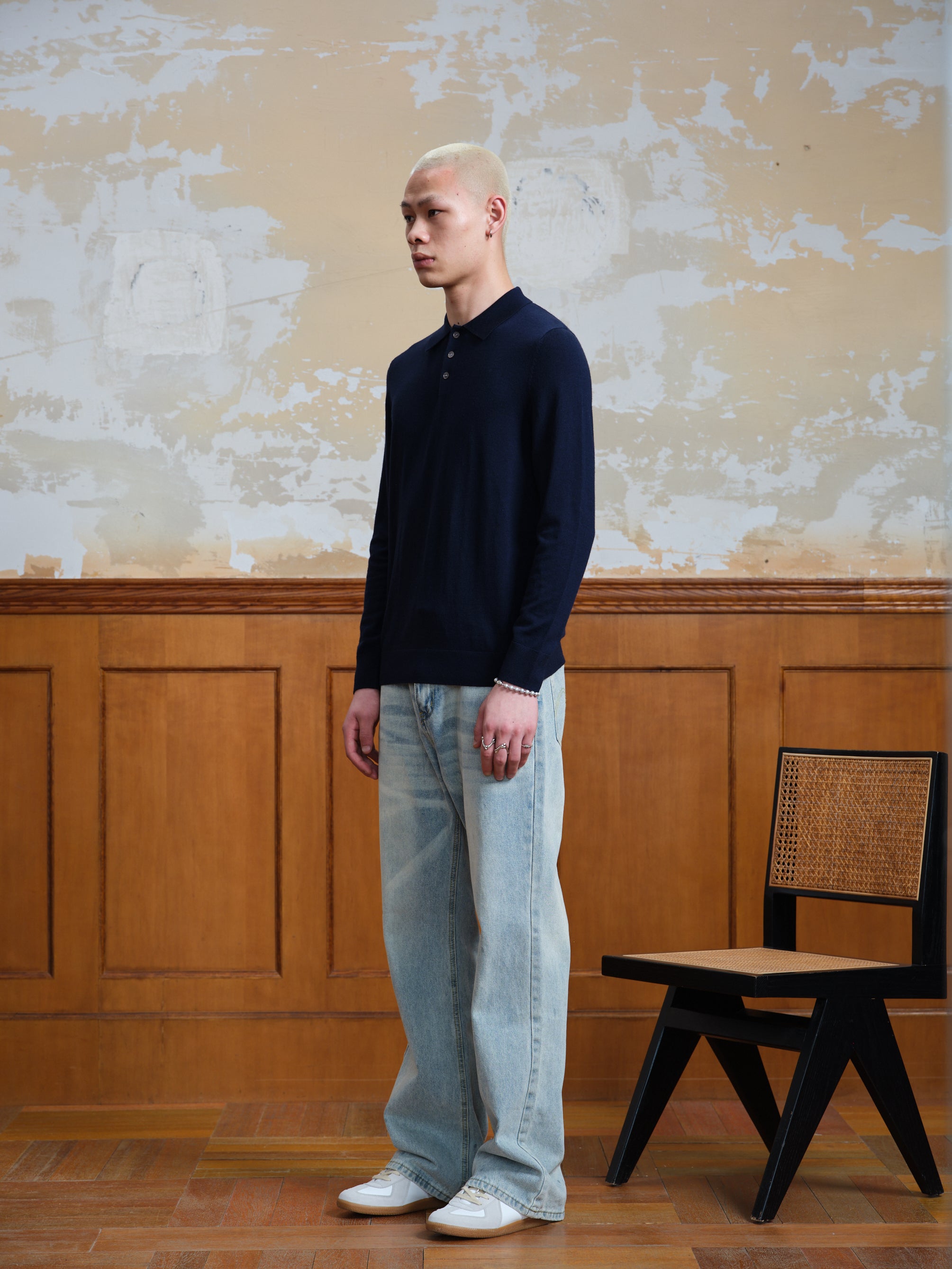 Merino Long Sleeve Polo-2