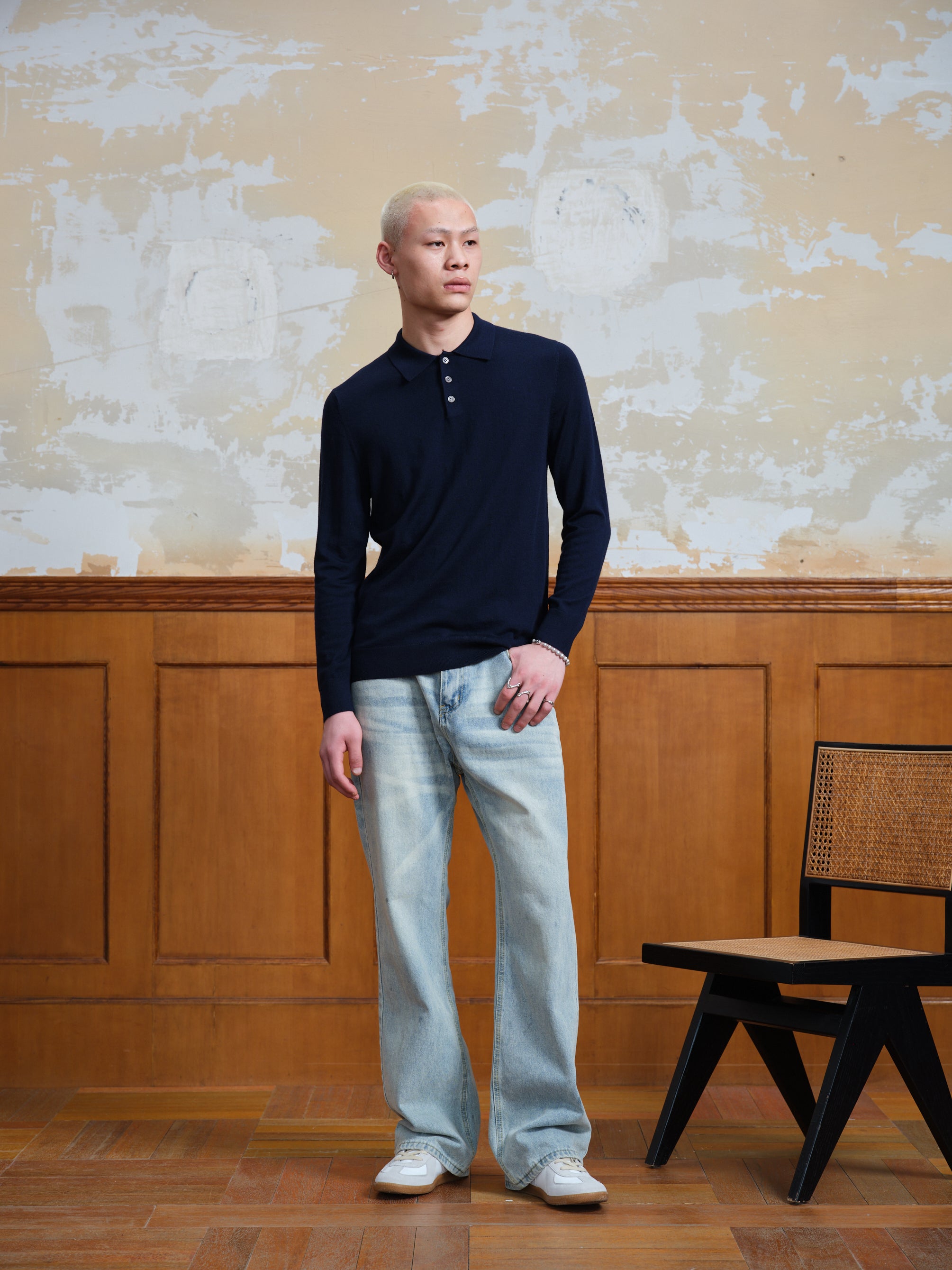 Merino Long Sleeve Polo-6