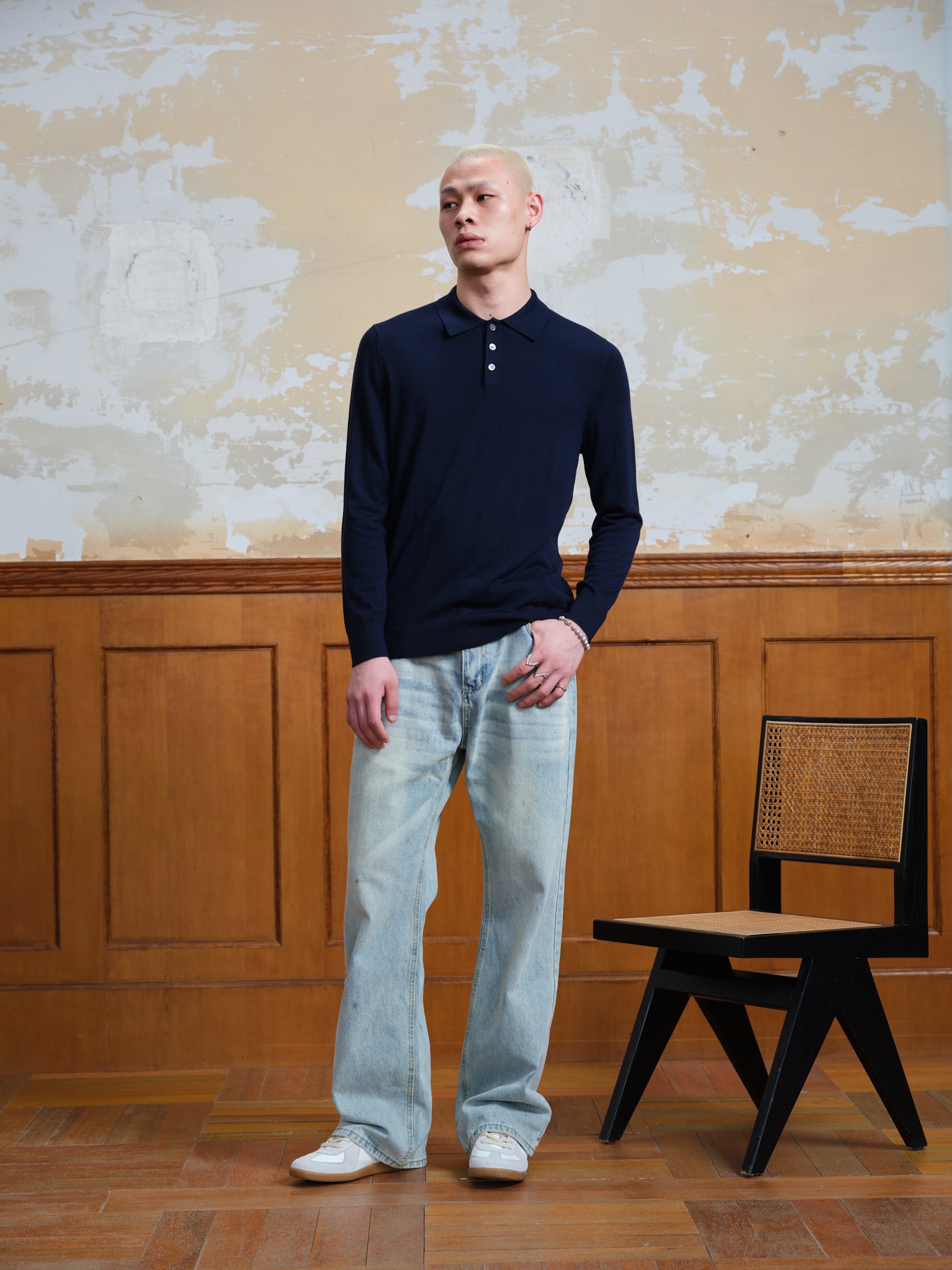 Merino Long Sleeve Polo-6